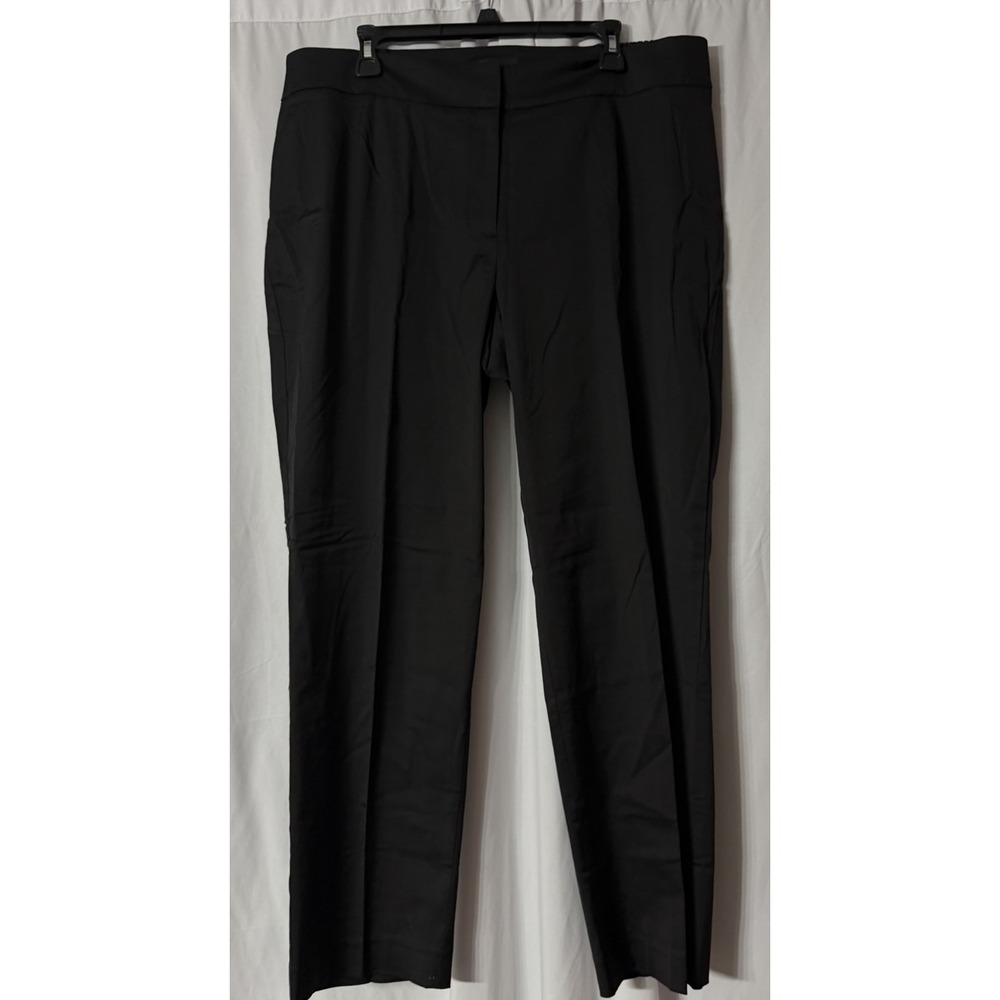 NWT Talbots Heritage Womens Black Lightweight Elastic Stretch Pants Slacks 18W